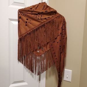 Vegan Suede Scarf/Wrap